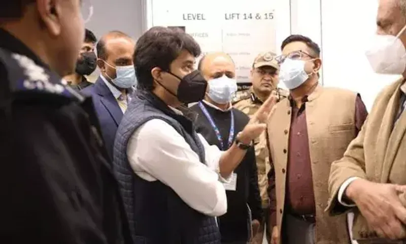 Delhi airport chaos: Minister Scindia visits terminal 3 amid complaints of overcrowding