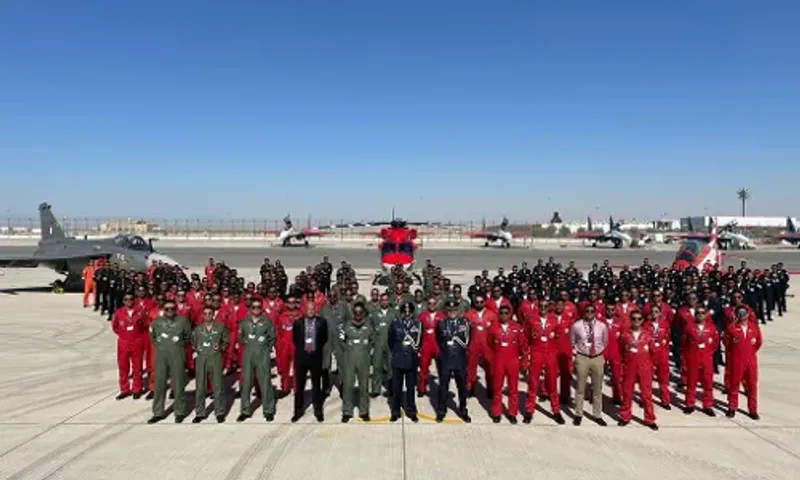 IAF team showcased their skills on opening day at Dubai Air Show