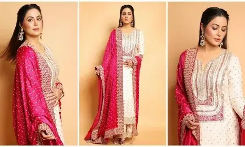 Hina Khan shines in ethereal kurta ensemble, sets festive fashion trends alight