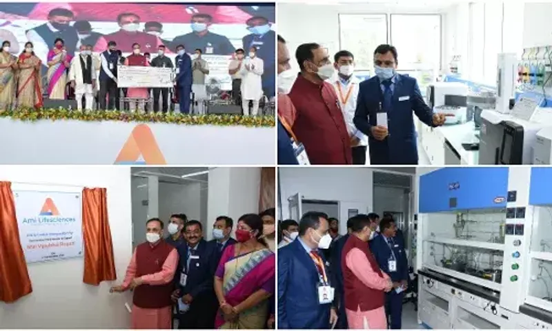 CM Vijay Rupani inaugurated the Hi-Tech Pharmaceutical Research and Development Center of Ami Life Sciences at Padra in Vadodara district