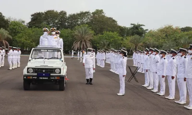 Passing out parade and valedictory function of 12th SSC (X/IT) course at INS Valsura