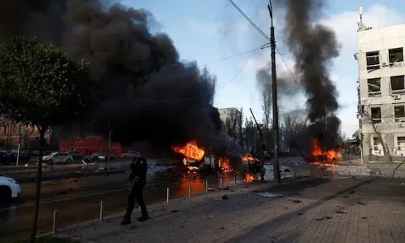 Series of blasts heard in Ukraine's capital Kyiv