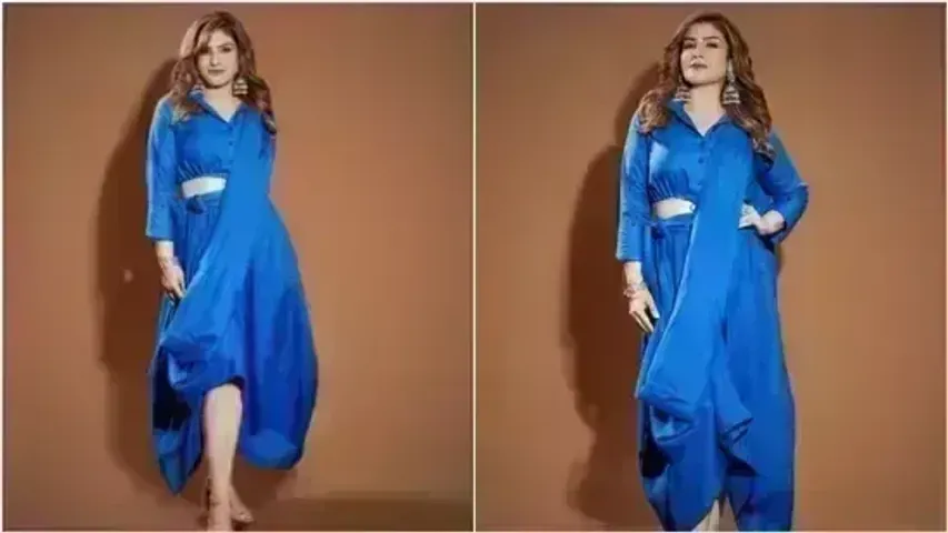 Raveena Tandon is slaying weekend fashion goals in a blue ensemble