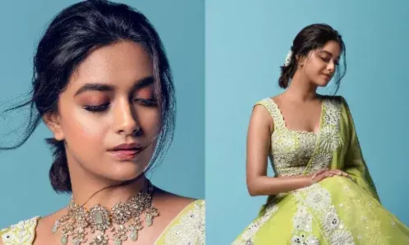 Keerthy Suresh is 'feeling sublime' in a lime green lehenga