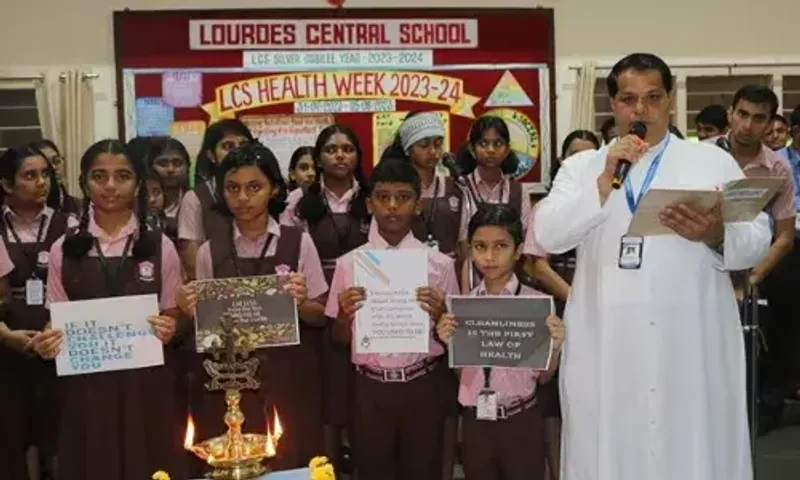 Health and fitness week celebrated at Lourdes Central School in Mangaluru