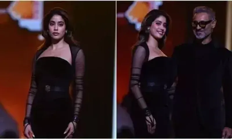 Janhvi Kapoor’s showstopping entry at Filmfare Curtain Raiser for designers Shantanu and Nikhil