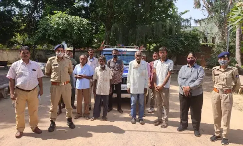 Vadodara police rescued more than seventy beggars in two days under beggar free city campaign