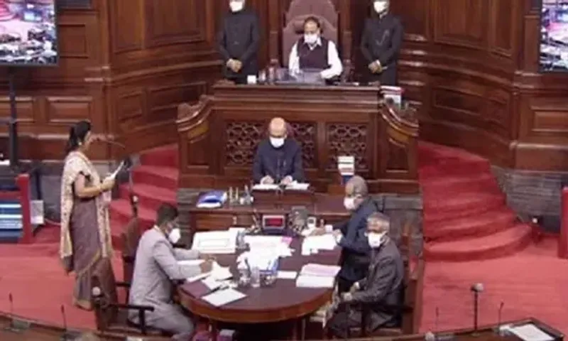 19 Rajya Sabha MPs suspended for this week for unruly behaviour in House