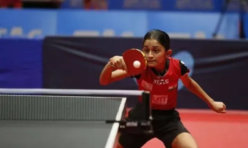 Hansini Mathan Rajan of India defeats the youngest athlete in the Tokyo Olympics to win the ITTF title