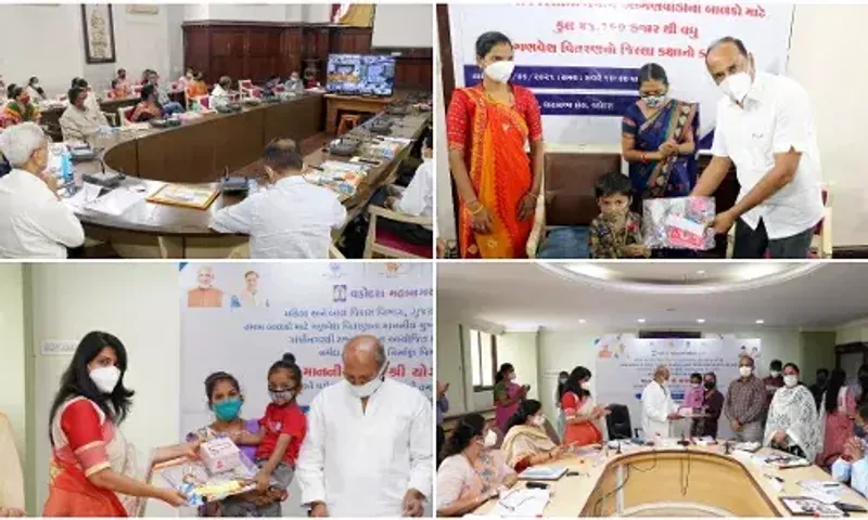 Commencement of distribution of uniforms to 41160 children of 1448 Anganwadi centers of Vadodara district