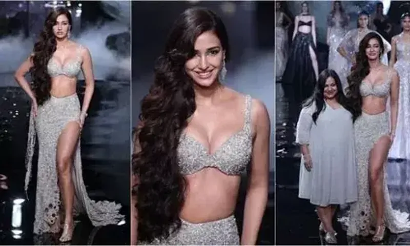 Disha Patani walks the ramp for fashion designer Dolly J at India Couture Week 2023