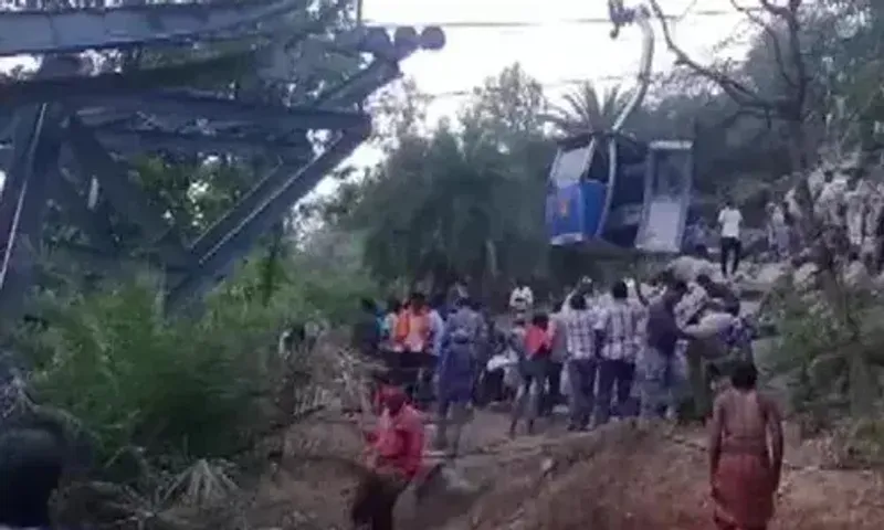 2 Dead, 46 stuck in cable car mishap in Jharkhand's Deoghar