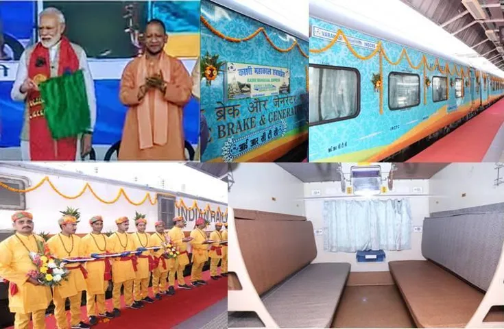 PM Narendra Modi flagged off Kashi Mahakal express between Varanasi and Indore