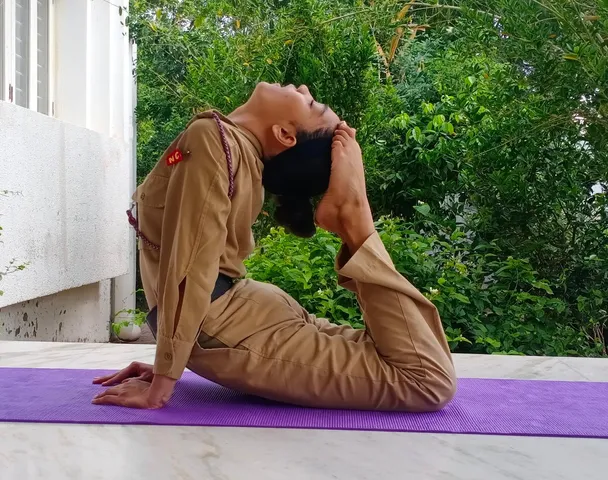 NCC cadets lead the way by performing Yoga from home