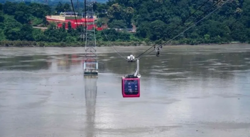 India’s longest river ropeway connecting Guwahati and North Guwahati over Brahmaputra river inaugurated