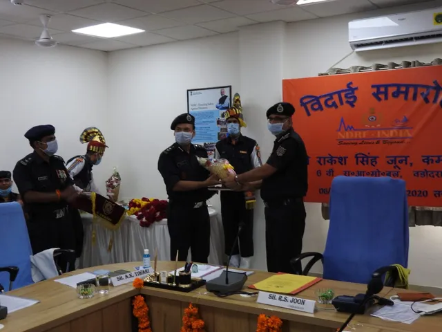 Ajay Kumar Tiwari took over as new commandant of 6 NDRF BN at Jarod