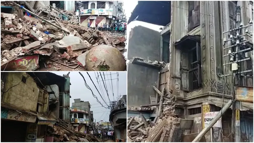 Dilapidated four-storey building in Dabhoi collapsed due to heavy rains