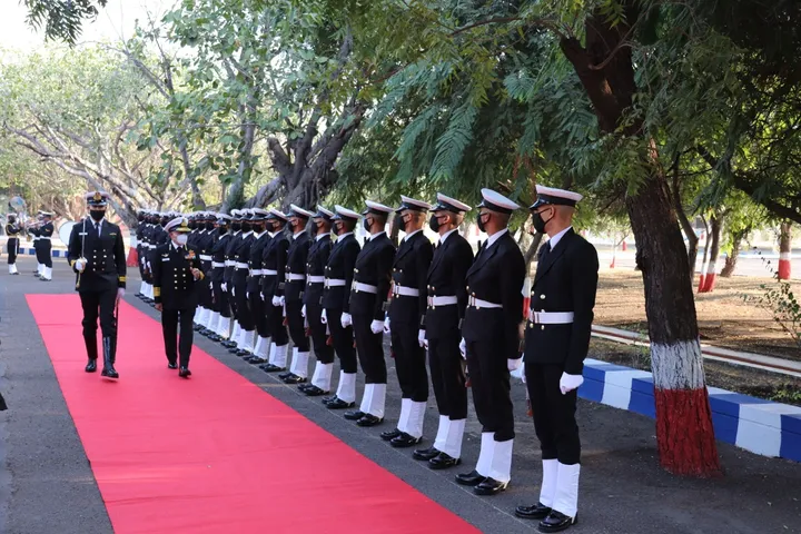 Vice Admiral Anil Kumar Chawla Flag Officer Commanding-in-Chief visits INS Valsura