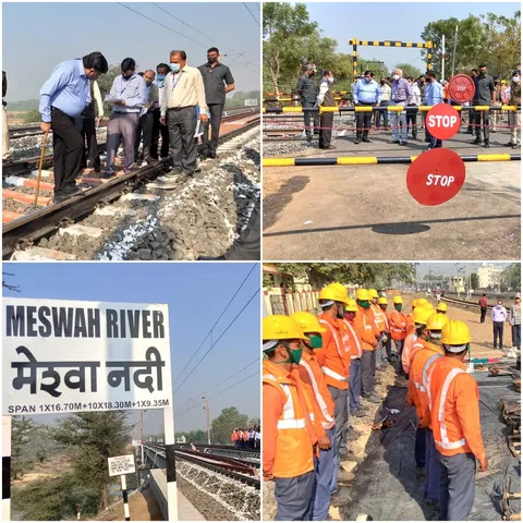 Annual inspection of Geratpur-Vadodara and Dabhoi-Pratapnagar sections of Vadodara Division by General Manager of Western Railway