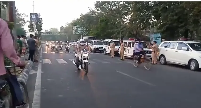 Vadodara police organise a She team cycling rally with message of Fit India and women empowerment