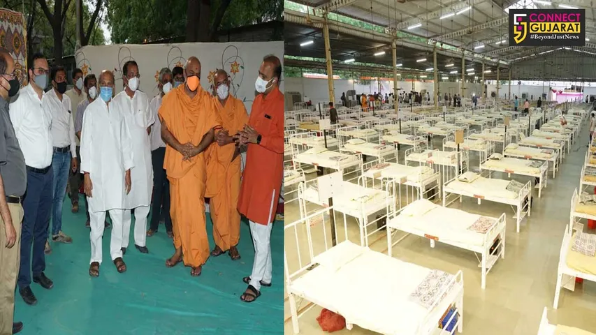 500 bed dedicated covid hospital at BAPS in Vadodara started functioning from Tuesday