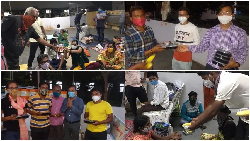 Chartered Accountants Group of Vadodara provide meals to relatives of patients undergoing treatment in government hospitals