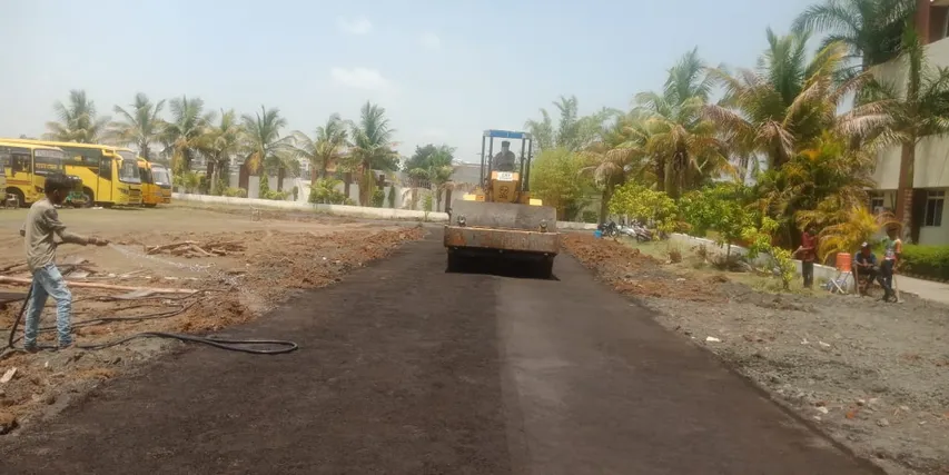 Road prepared at Pioneer hospital to avoid accidents like oxygen tanker getting trapped on Wednesday