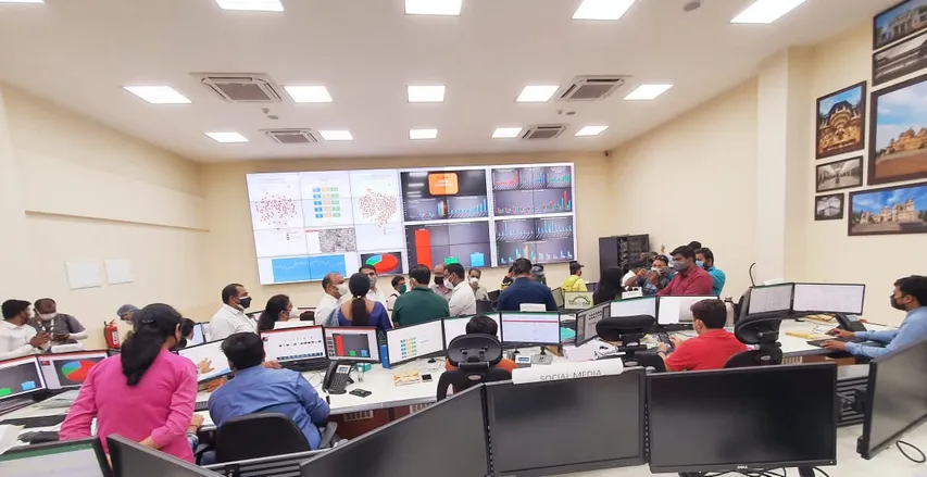 Oxygen Stock Consumption Live Desk Board launched at City Command Center in Vadodara