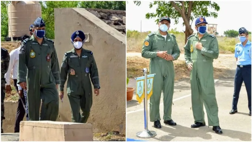 Air Marshal Sandeep Singh visited frontline bases of Naliya and Bhuj in Gujarat