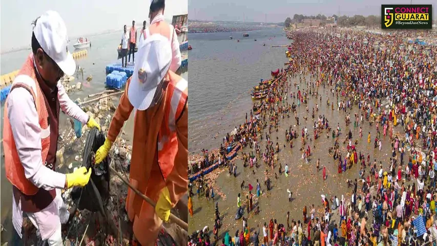 CM Yogi cleaned the Ganga