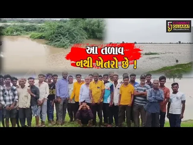 ભરૂચ: વાગરાને ભેરસમ પંથકના ખેતરો પાણીથી તળાવ બન્યા, ઉદ્યોગોના કારણે પાણીનો નિકાલ ન થતો હોવાના આક્ષેપ