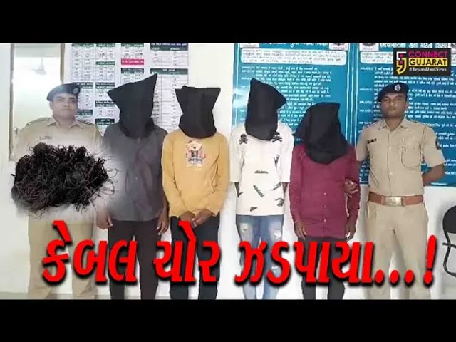 ભરૂચ : વાલિયા પોલીસે કેબલ ચોરીનો ભેદ ઉકેલ્યો,4 આરોપીની કરી ધરપકડ