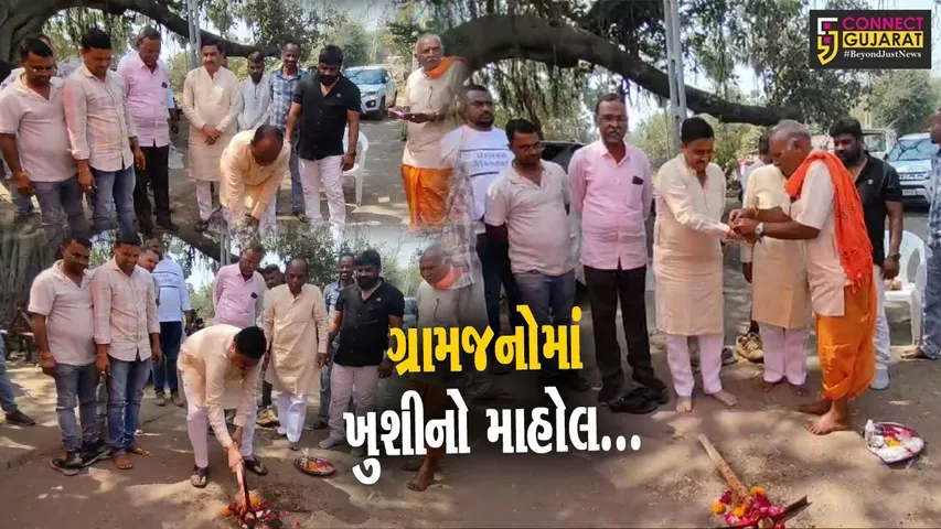 ભરૂચ : ઝઘડીયાના ફિચવાડા-ચાંદિયાપુરાના માર્ગનું સાંસદ મનસુખ વસાવાના હસ્તે ખાતમુર્હૂત કરાયું