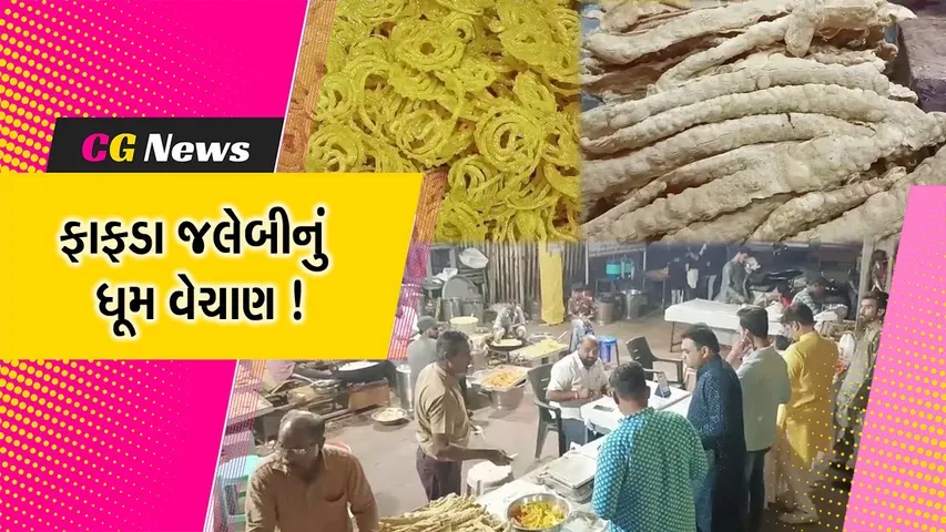 ભરૂચ:દશેરાના પર્વ પર ફાફડા-જલેબીનું ધૂમ વેચાણ, સ્ટોલ પર લોકોની લાંબી કતાર જોવા મળી
