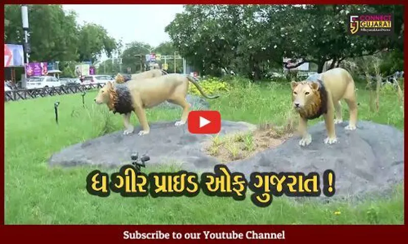 ગાંધીનગર: 'ધ ગીર પ્રાઇડ ઓફ ગુજરાત'નું ઇન્દ્રોડા સર્કલ પર અનાવરણ, ગૃહપ્રધાન હર્ષ સંઘવી રહ્યા ઉપસ્થિત