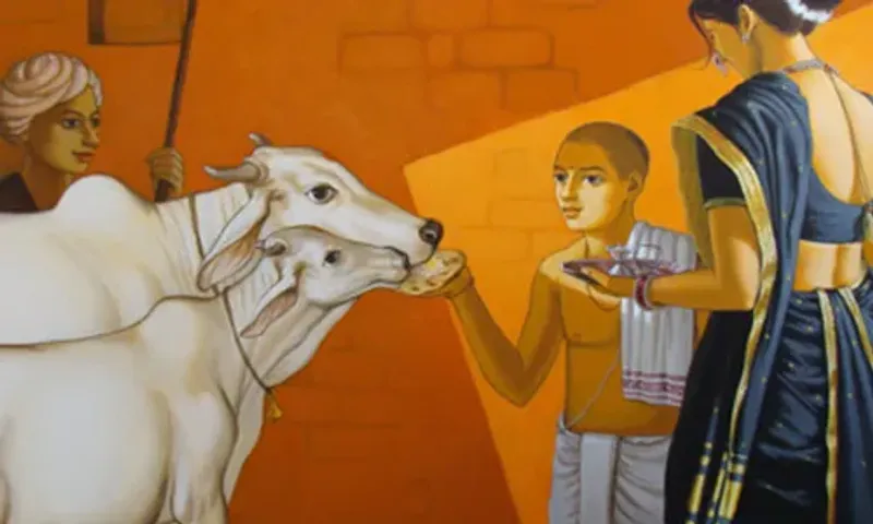 "વાઘબારસ"ના પવિત્ર દિવસે સરસ્વતી માતાની આરાધના સાથે ગાય-વાછરડાના પૂજન કરવાનો અનેરો મહિમા..