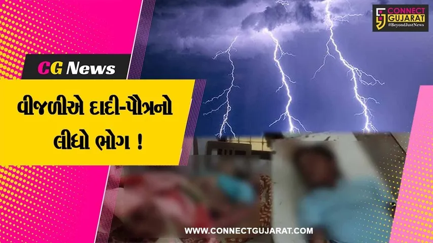 ભરૂચ: હાંસોટમાં માછીમારી કરવા માટે ગયેલા દાદી અને પૌત્રનું વીજળી પડવાથી મોત