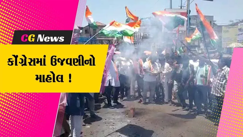 ભાવનગર: કર્ણાટક વિધાનસભા ચૂંટણીમાં જીત થતા કોંગ્રેસ દ્વારા કરવામાં આવી ભવ્ય ઉજવણી