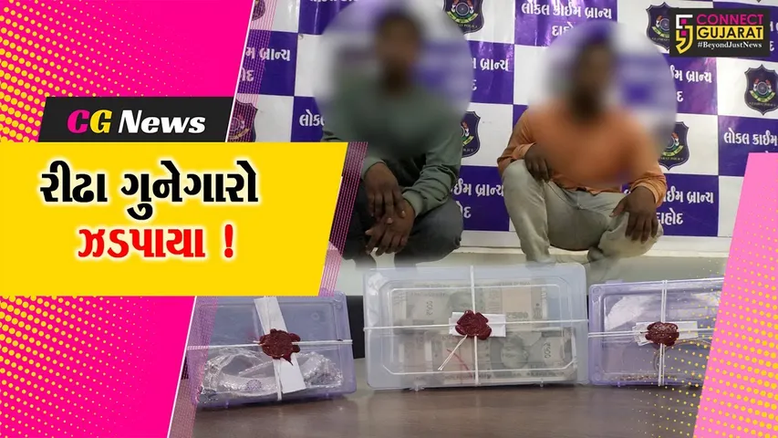 દાહોદ: ક્રાઇમ બ્રાન્ચે વિવિધ જીલ્લામાં ચોરીના ગુનાને અંજામ આપનાર 2 આરોપીની કરી ધરપકડ