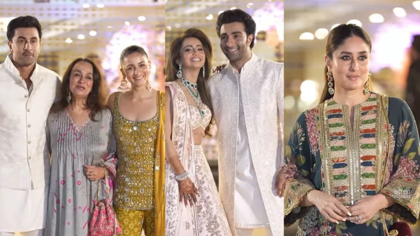 Kapoor sisters and sister-in-law Alia's charming style seen in Aadhar-Alekhan Mehndi Ceremony