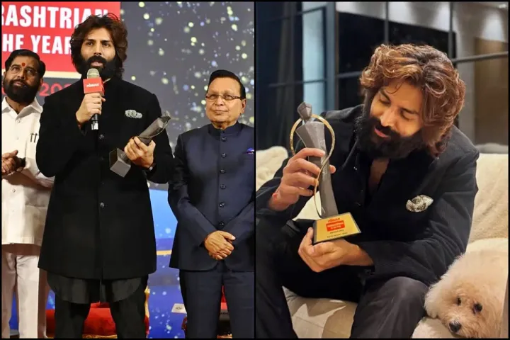 Actor Kartik Aaryan receives Maharashtrian of the Year 2025 award