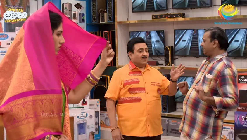 Sneak Peek of Tonight Episode Jethalal Clever Trick Unmasks Bawari at Gada Electronics