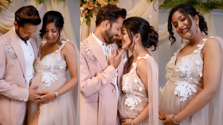 Ishita Dutta flaunts baby bump in her maternity photoshoot with husband Vatsal Sheth