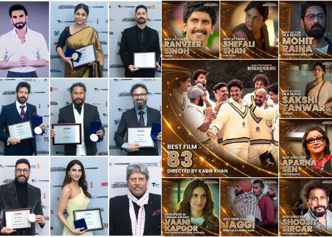 83, Jalsa, The Rapist, vijetao me, Ranveer Singh, Shefali Shah bag top acting honors at IFFM Awards 2022