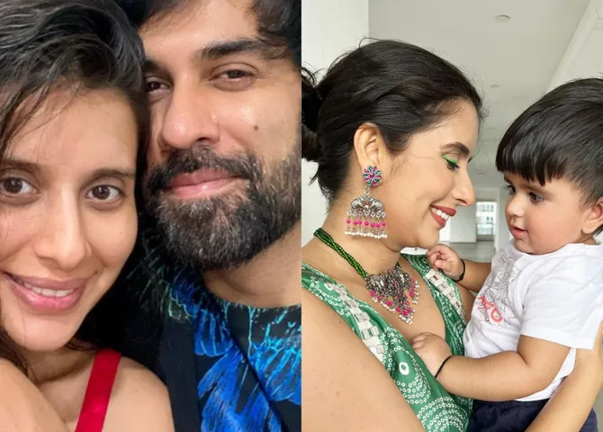 Charu Asopa and Rajeev Sen