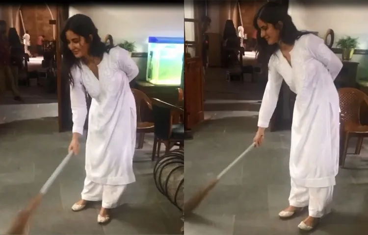 Video Viral: Sooryavanshi के सेट पर Akshay Kumar की झाडू से हुई पिटाई, Katrina Kaif का उड़ा रहे थे मज़ाक