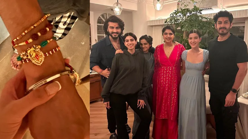 arjun kapoor, khushi kapoor, shanaya kapoor come together for raksha bandhan