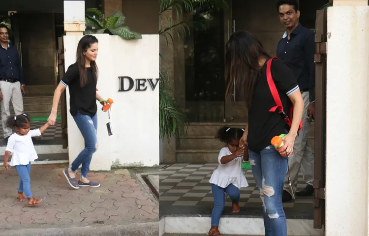 बेटी निशा के साथ टाइम स्पेंड करती दिखी सनी लियोनी ,खूबसूरत तस्वीरें आई सामने