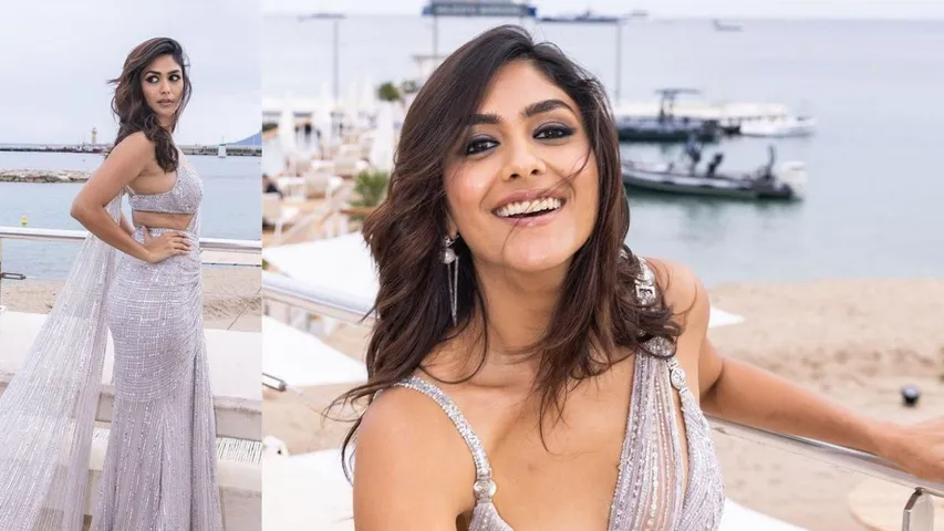 Mrunal Thakur dazzles in saree at Cannes Film Festival