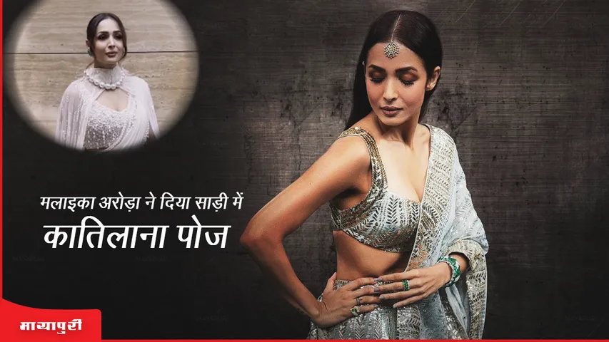 Malaika Arora gave a killer pose in saree
